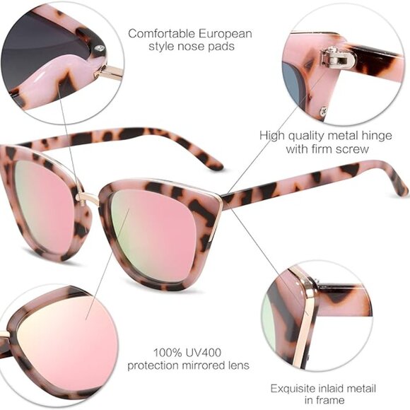 Cat eye pink sunglasses - Picture 8 of 8